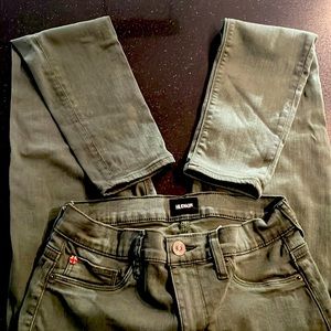 Hudson green skinny jeans